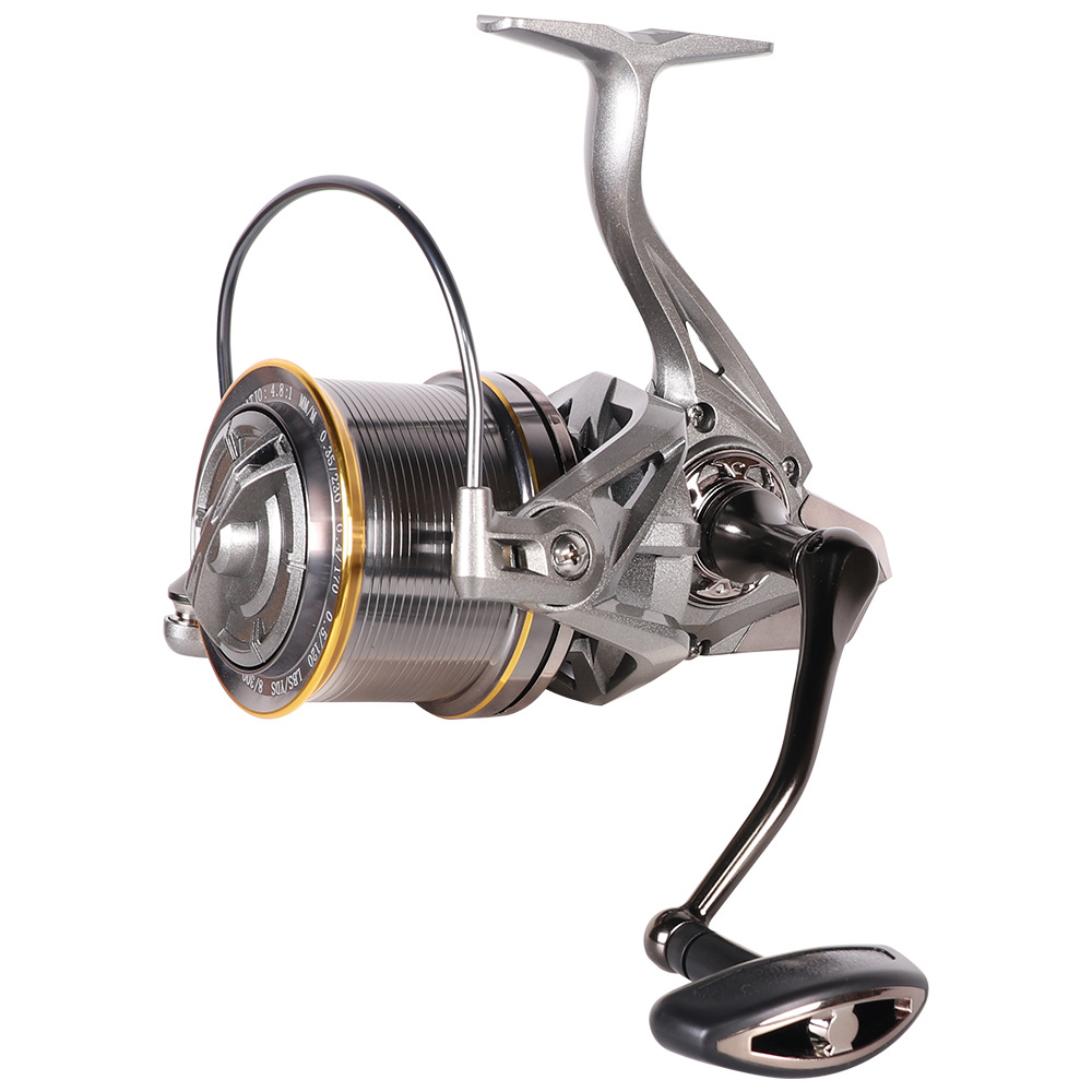 Heavy-Duty Long Cast Metal Spinning Reel for Sea Fishing - Snusl