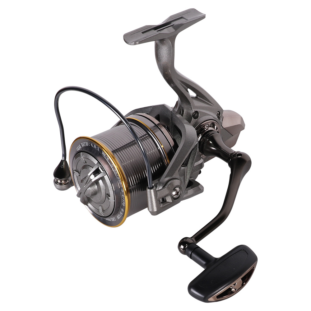 Heavy-Duty Long Cast Metal Spinning Reel for Sea Fishing - Snusl