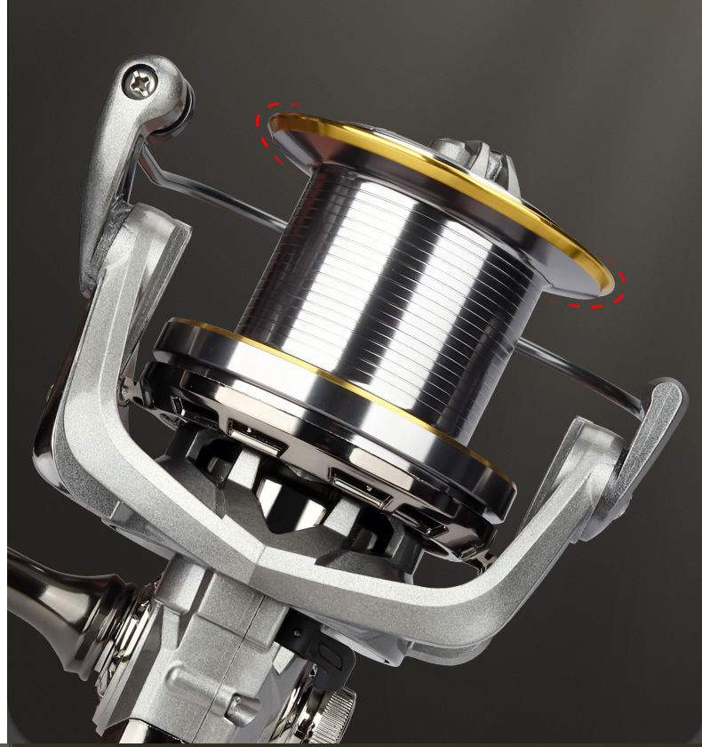 Heavy-Duty Long Cast Metal Spinning Reel for Sea Fishing - Snusl