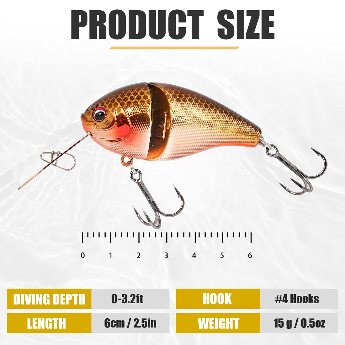 Craz Crankbait Fishing Lures Saltwater Freshwater - Snusl