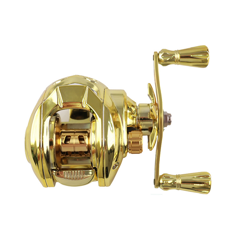 Metallic Baitcasting Reel for Long-Distance Lure & Rock Fishing - Snusl