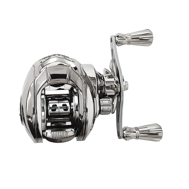 Metallic Baitcasting Reel for Long-Distance Lure & Rock Fishing - Snusl