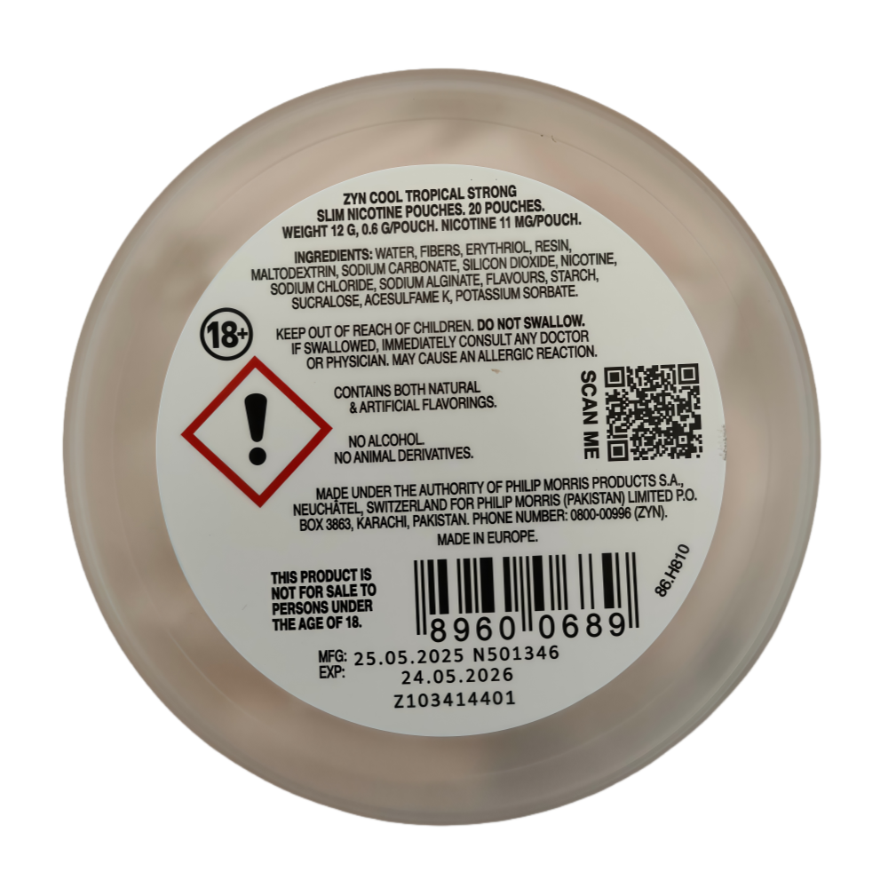 ZYN Cool Tropical Strong 11mg