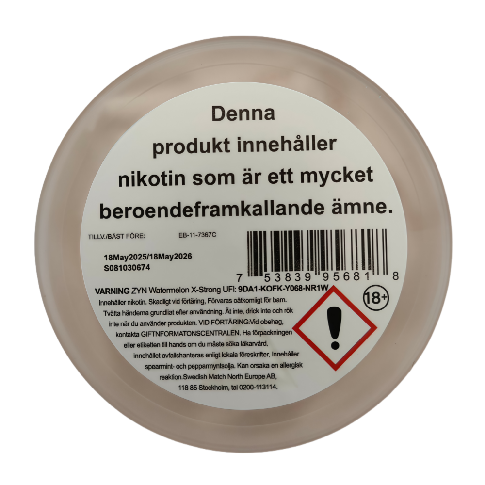 Zyn Strawberry Watermelon 20mg