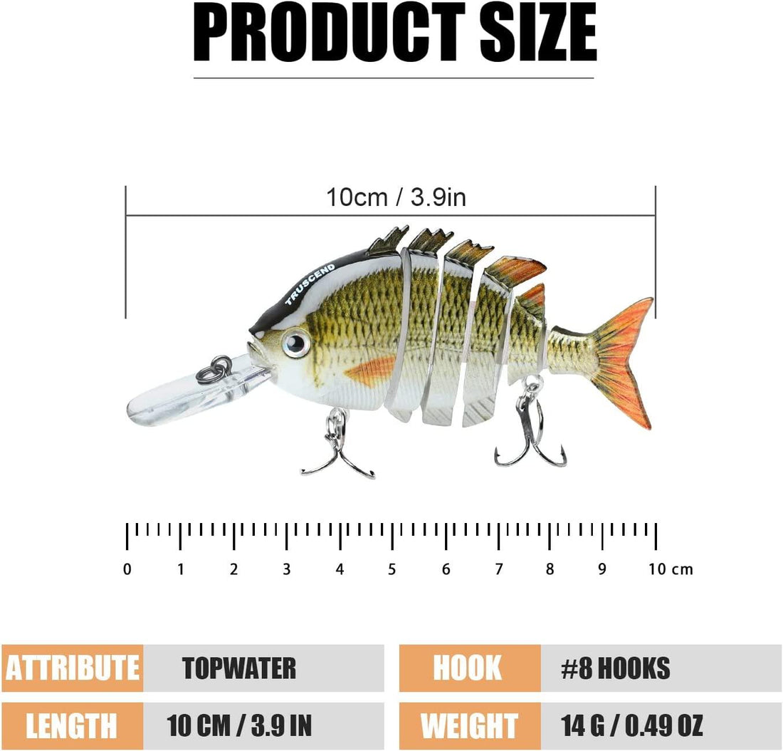 TRUSCEND Bionic Tilapia Jointed Swimbait with Tongue - Truscend Fishing