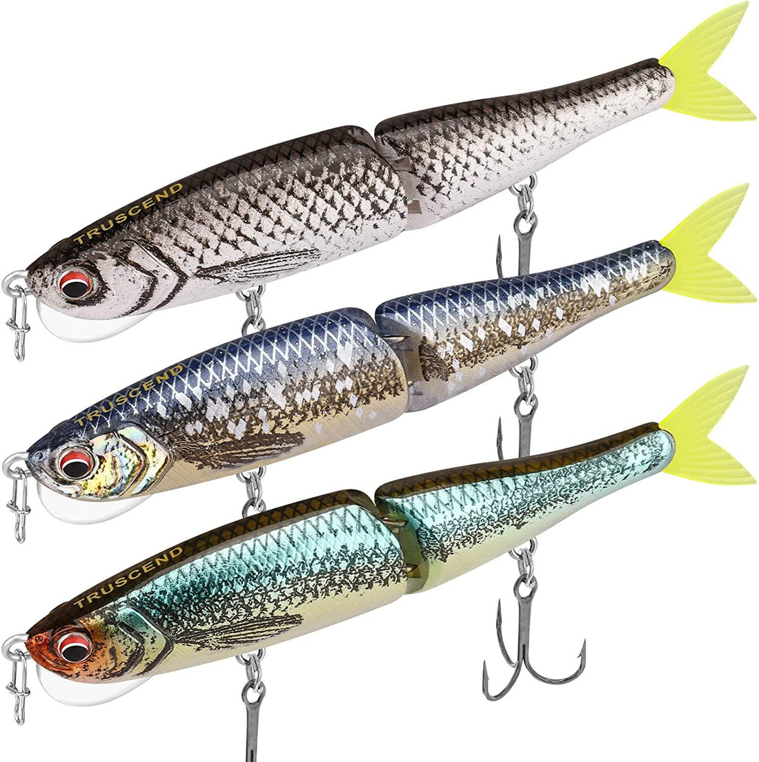 TRUSCEND Glide Bait Swimbait Lure Vertical Tongue - Truscend Fishing