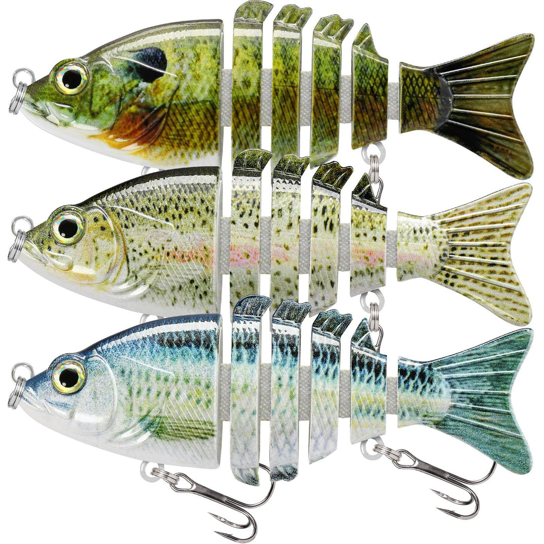 TRUSCEND Multi Jointed Swimbait 6 Segments Lure for Bass - Truscend Fishing