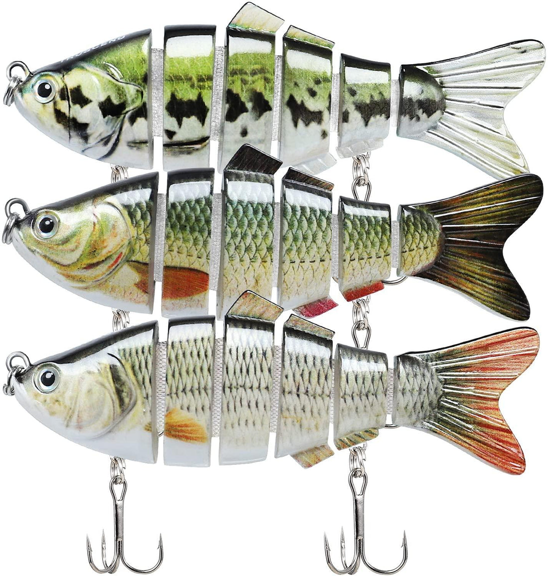 TRUSCEND Multi Jointed Swimbait 6 Segments Lure for Bass - Truscend Fishing