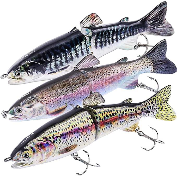 TRUSCEND Trout Jointed Glide Bait Bass Fishing Lure - Truscend Fishing